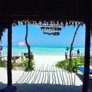 江比阿Zanzistar Lodge的海滩景度假屋