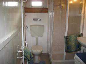 ArceviaLa Mia Piccola Casetta的一间带卫生间和淋浴的小浴室