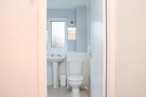 布里斯托麦西提哈温 - 其品 - 城市中的乡村生活度假屋的一间带卫生间和水槽的浴室