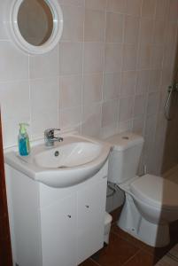 古勒冈Quartos do Lagar的一间带水槽和卫生间的浴室