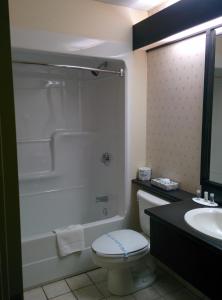蒙马尼蒙马尼戴斯酒店的带浴缸、卫生间和盥洗盆的浴室