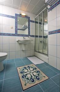 伊斯坦布尔清真寺特类酒店的一间带水槽和卫生间的浴室