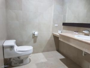 通苏帕Makana Suite 6-11的一间带卫生间和水槽的浴室