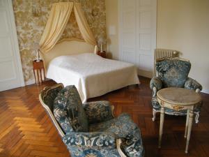 达米尼城堡住宿加早餐旅馆客房内的一张或多张床位