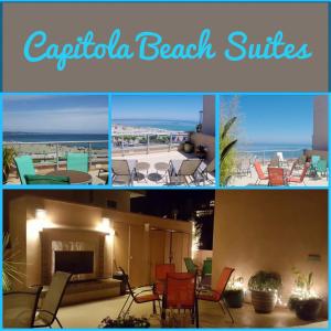卡皮托拉Capitola Beach Suites的海滩套房图片拼贴