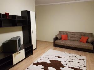 晓尔科沃Щёлковские квартиры - Богородский 2的带沙发和电视的客厅
