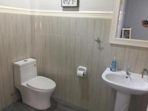 NaguilianBella Vista Resort的一间带卫生间和水槽的浴室