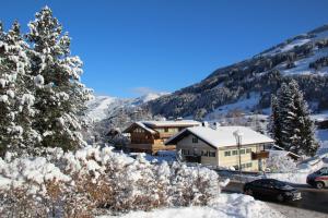 约赫贝格Apartment "Künstlhäusl"的山间小屋,地面上下雪