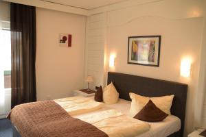 普夫龙滕罗浮鲁腾兰德酒店的一间酒店客房,房间内设有两张床