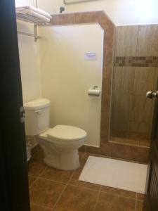 伯利兹城伊斯茵酒店的一间带卫生间和淋浴的浴室