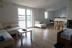 拉瓦Apartments Marko Rava的客厅配有沙发和桌子