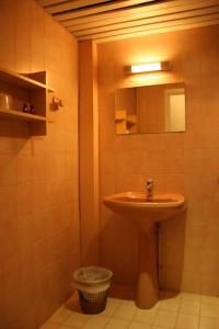 欧龙欧龙科莱酒店的一间带水槽和镜子的浴室