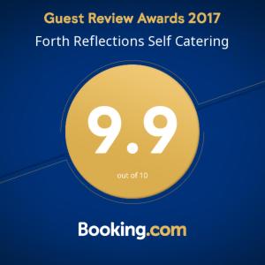昆斯费里Forth Reflections Self Catering的黄色圆圈,文字搜索评奖第四次自我集合