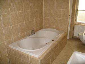 布拉格拉格泰姆酒店的浴室配有大浴缸及水槽