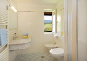 卡斯特尔罗托Urthalerhof的一间带卫生间、水槽和窗户的浴室