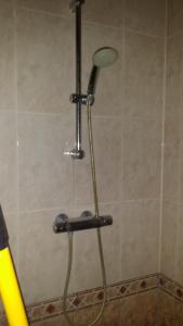 布克洛B & B Kostelijk的浴室内配有淋浴和头顶淋浴