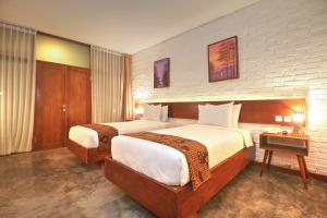 婆罗浮屠商羯罗酒店客房内的一张或多张床位