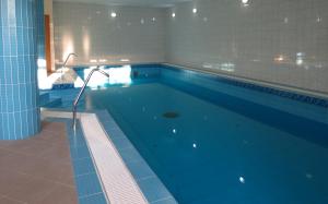 Gyömrő猫头鹰酒店的一个带游泳池的大型游泳池
