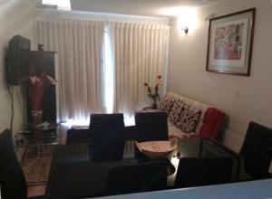 奇廉内瓦达斯Bosque Nevado的客厅配有椅子、沙发和电视
