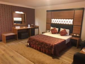 Ulasan Hotel Caravan Camping客房内的一张或多张床位