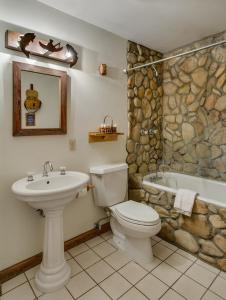 MinturnMinturn Inn的浴室配有卫生间、盥洗盆和浴缸。