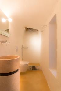 梅萨雷亚Tritiani Traditional Home的一间带卫生间和水槽的浴室