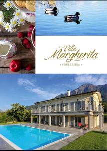 科利科玛格丽塔富勒斯特旅馆的房屋和游泳池的照片拼凑而成