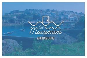 塔皮亚德卡萨列戈Ca MaCaMen Tapia的湖上马兰索纳玛尔公司的一个标志