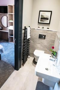 巴林托伊富勒顿纹章酒店的一间带卫生间和水槽的浴室