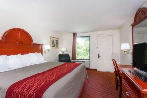温斯顿·塞勒姆温斯顿塞勒姆北戴斯酒店的配有一张床和一台平面电视的酒店客房