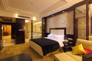 北京凯盛兴丰国际酒店客房内的一张或多张床位