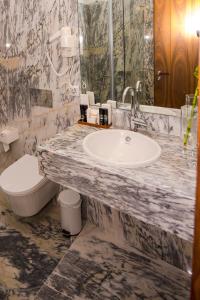 圣特奥托纽谜 - 自然与水酒店 的一间带水槽和卫生间的浴室
