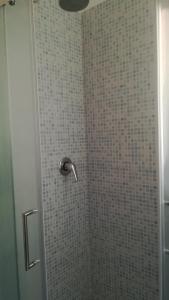 伊斯基亚Citara mare的浴室内配有淋浴和头顶淋浴