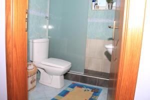 卡萨米尔MyKsamil Apartments的一间带卫生间和淋浴的浴室