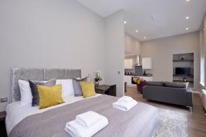 纳尔逊曼德拉广场命运苏格兰公寓客房内的一张或多张床位