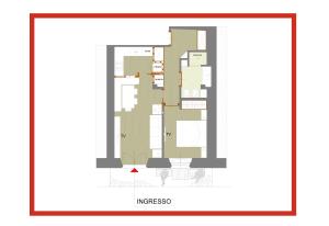 科尔蒂纳丹佩佐Daniela Apartment的房屋的平面图