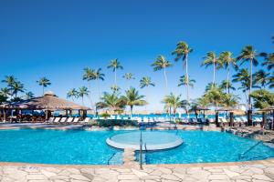 棕榈滩阿鲁巴岛度假村 - 海滩度假酒店及赌场全包的蓬塔卡纳度假酒店的游泳池