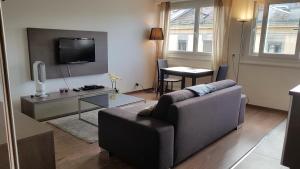 日内瓦EV55的带沙发、电视和桌子的客厅