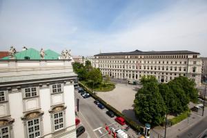 维也纳博物馆膳食公寓酒店的城市空中景观和建筑