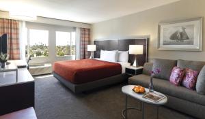安纳海姆ALO艾瑞斯酒店的酒店客房,配有床和沙发