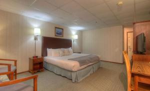 肯尼邦克港林姆莱恩度假酒店的酒店客房,配有床和电视