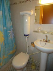 巴黎贝洁酒店的一间带卫生间和水槽的浴室