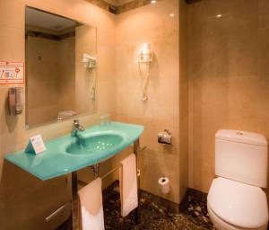 博阿迪利亚德尔蒙特TH博阿迪利亚酒店的一间带水槽和卫生间的浴室