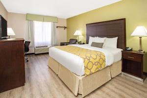 凤凰城51号大街贝蒙特旅馆套房酒店的酒店客房设有一张大床和一台电视。