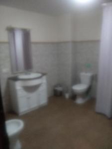 阿达莱斯El Patio Andalú的一间带卫生间和水槽的浴室