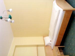 巴特斯哈尔巴赫伽尔尼酒店 的一间小浴室,内设卫生间
