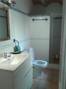 圣弗朗西斯科哈维尔can jaume portas的浴室配有卫生间、盥洗盆和淋浴。