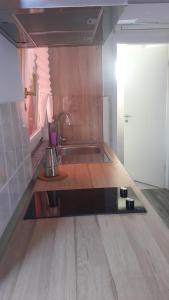 乌马格Apartmans Nadin的厨房配有水槽和台面