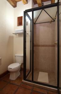 帕茨库卡罗普韦布洛魔幻酒店的一间带卫生间和淋浴的浴室