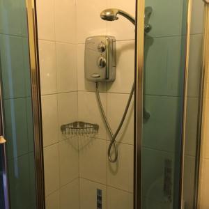 哈特尔普尔Sea View Guest House的浴室内配有淋浴和头顶淋浴